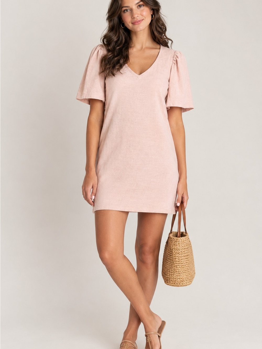 Nation LTD Soft Pink Mallory T-shirt Mini Dress Women’s Small Slim Casual Girly